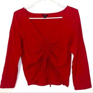 Guess Scrunch-Up Red Blouse!